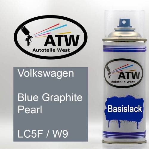 Volkswagen, Blue Graphite Pearl, LC5F / W9: 400ml Sprühdose, von ATW Autoteile West.